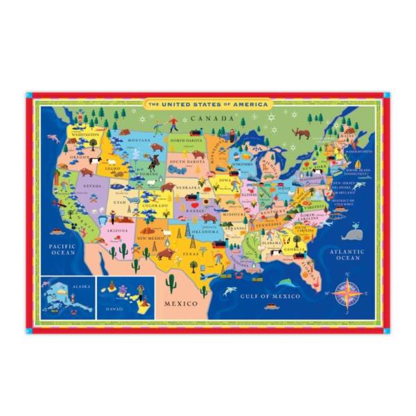 eeBoo USA Map Giant Giant Puzzle - Image 3
