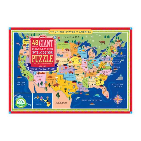 eeBoo USA Map Giant Giant Puzzle - Image 5