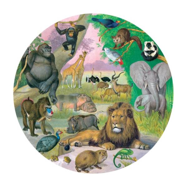eeBoo Wildlife of Africa 1000 Pc Round - Image 3