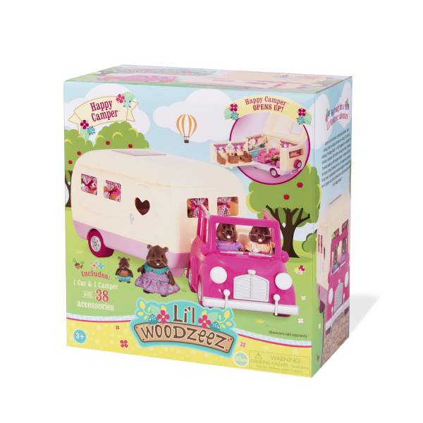 Li'l Woodzeez Camper Playset - Pink - Image 11
