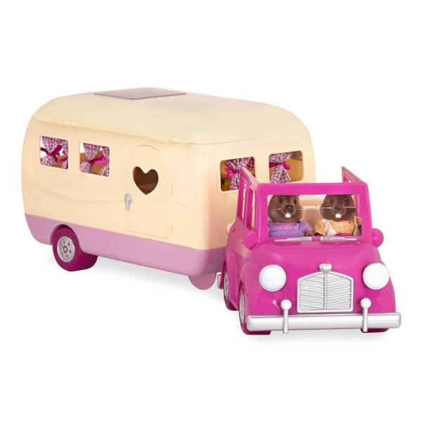 Li'l Woodzeez Camper Playset - Pink - Image 2