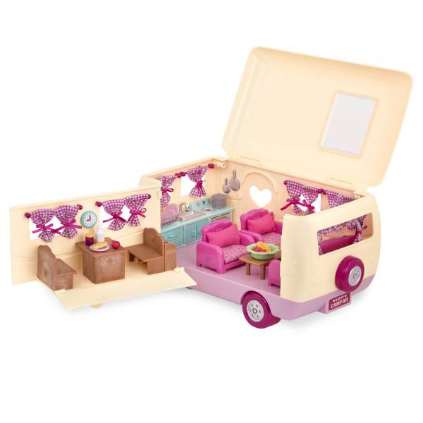 Li'l Woodzeez Camper Playset - Pink - Image 8