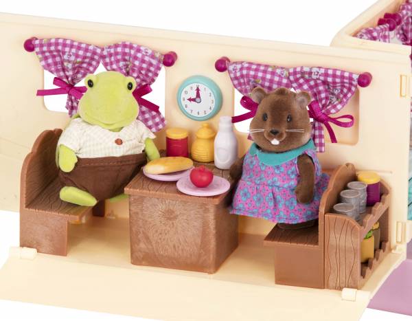 Li'l Woodzeez Camper Playset - Pink - Image 4