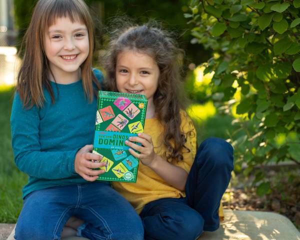 eeboo Shiny Dinosaur Dominoes - Image 4