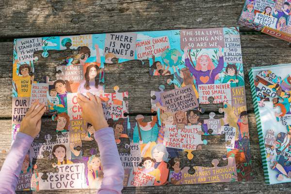 eeboo Climate March! 100 Piece Puzzle - Image 5