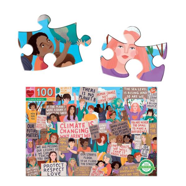 eeboo Climate March! 100 Piece Puzzle - Image 2