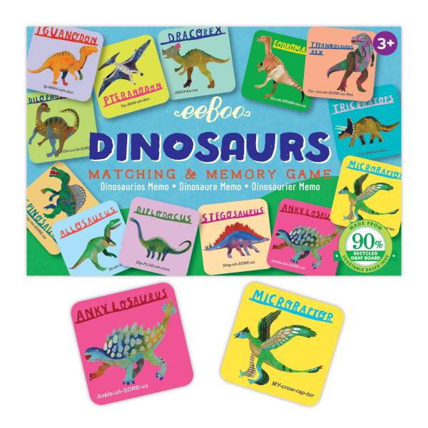 eeboo Dinosaurs Little Matching Game - Image 2