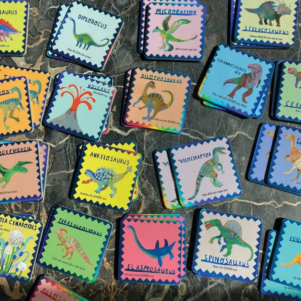 eeboo Shiny Dinosaur Memory and Matching Game - Image 3