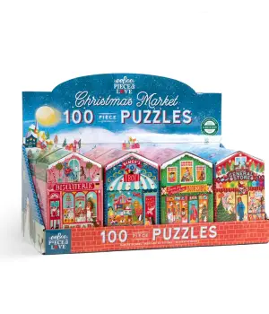 Christmas Market 100 Pc Mini Puzzle