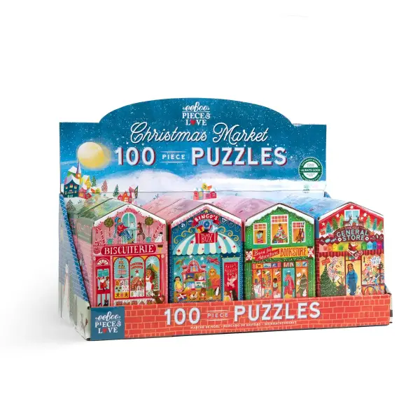 Christmas Market 100 Pc Mini Puzzle