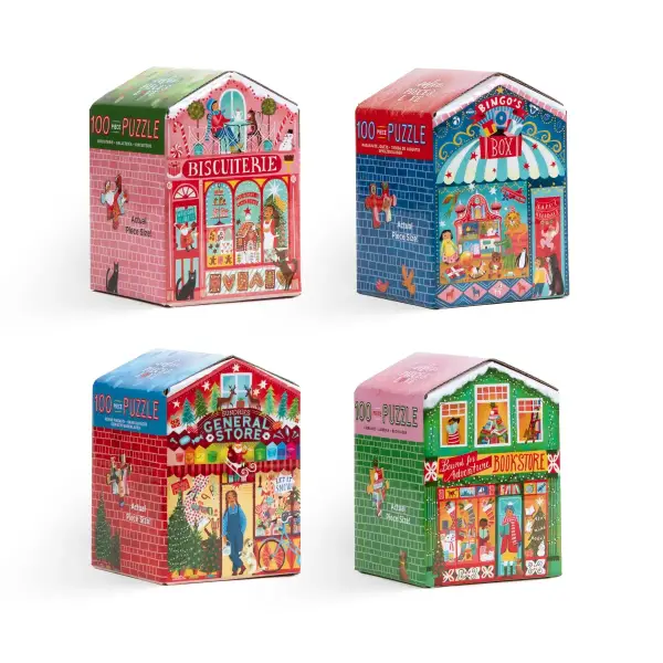 Christmas Market 100 Pc Mini Puzzle - Image 2