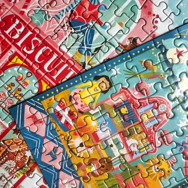 Christmas Market 100 Pc Mini Puzzle - Image 5