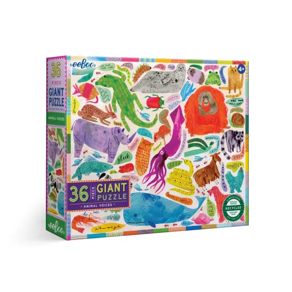 Animal Voices 36 Pc Giant Puzzle