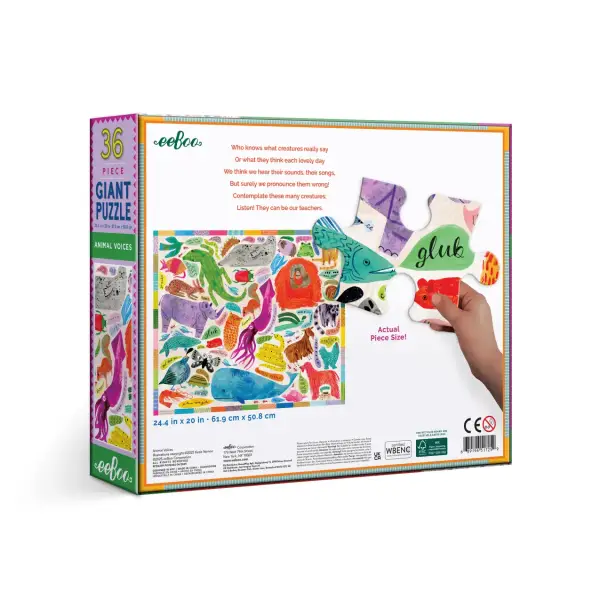 Animal Voices 36 Pc Giant Puzzle - Image 2