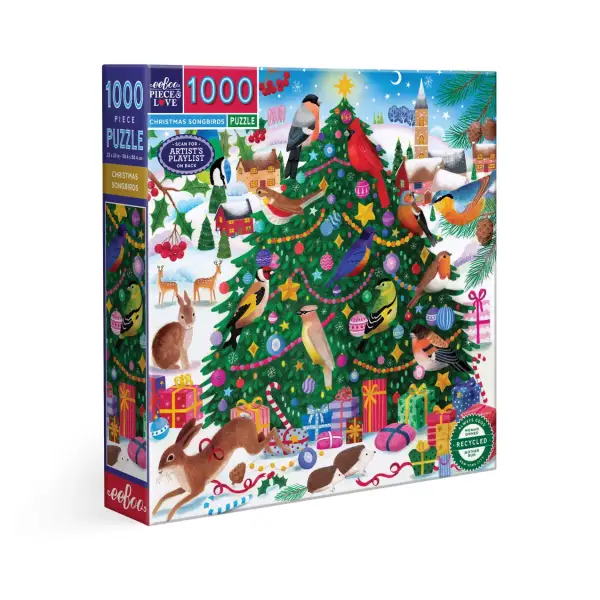 Christmas Songbirds 1000 Pc Sq Puzzle
