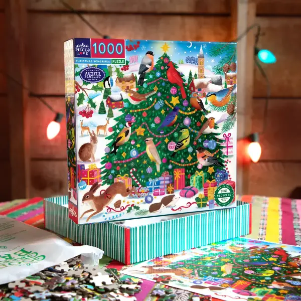 Christmas Songbirds 1000 Pc Sq Puzzle - Image 4
