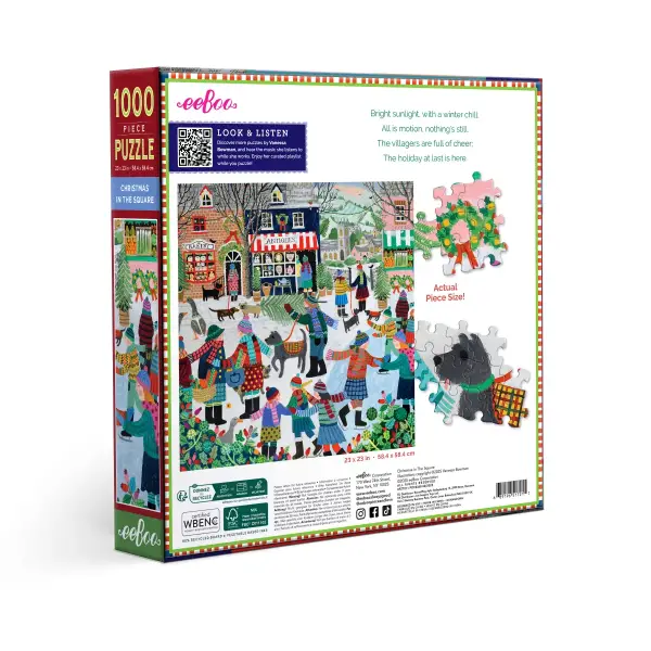 Christmas in the Square 1000 Pc Sq Puzzle - Image 2