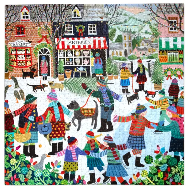 Christmas in the Square 1000 Pc Sq Puzzle - Image 3