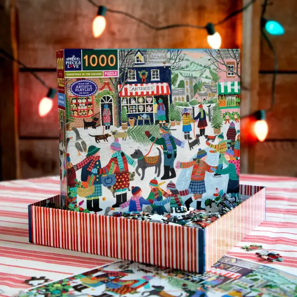 Christmas in the Square 1000 Pc Sq Puzzle - Image 4