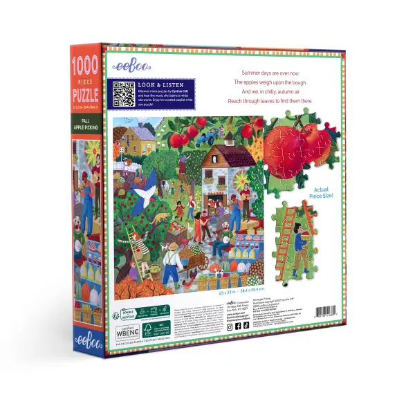 Fall Apple Picking 1000 Pc Sq Puzzle - Image 2