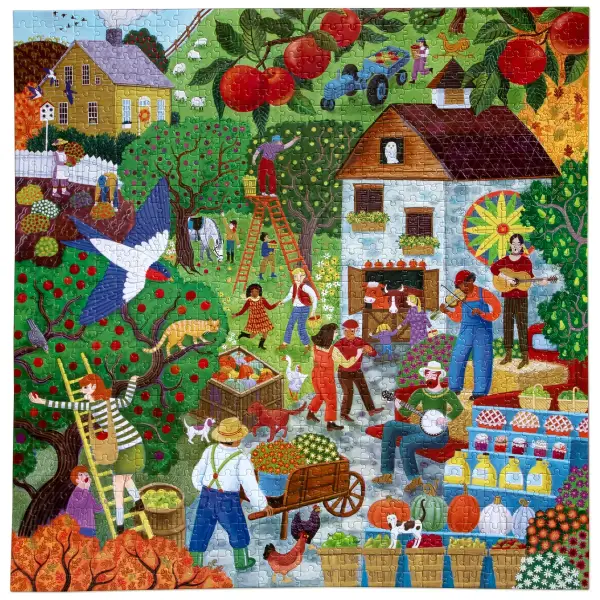 Fall Apple Picking 1000 Pc Sq Puzzle - Image 3