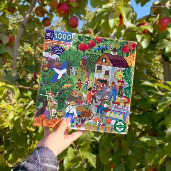 Fall Apple Picking 1000 Pc Sq Puzzle - Image 4