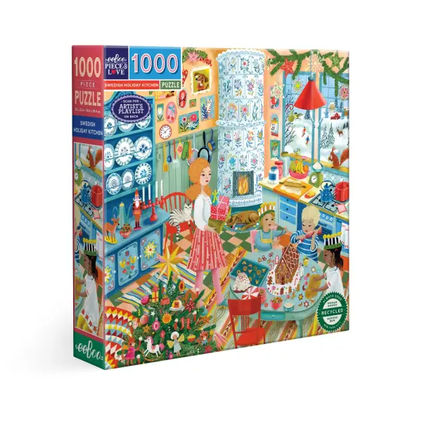 Swedish Holiday Kitchen 1000 Pc Sq Puzzle