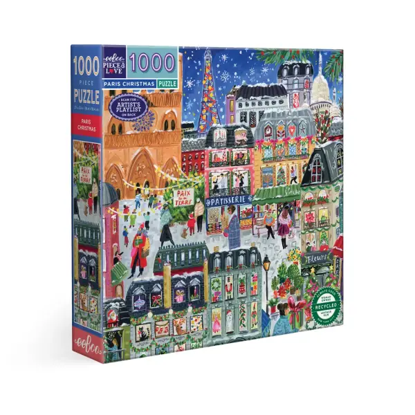 Paris Christmas 1000 Pc Sq Puzzle