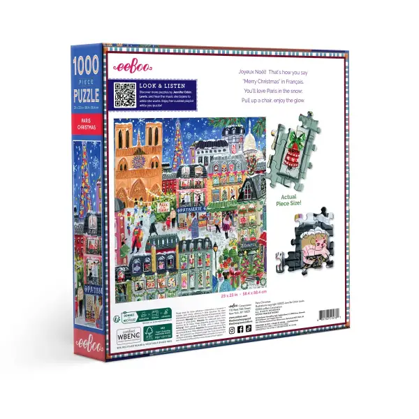 Paris Christmas 1000 Pc Sq Puzzle - Image 2
